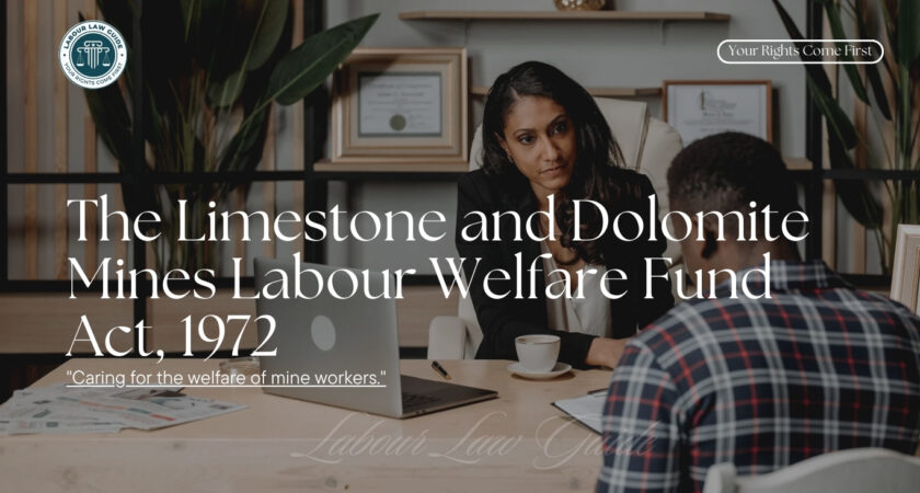 The Limestone and Dolomite Mines Labour Welfare Fund Act, 1972 (Section Wise)